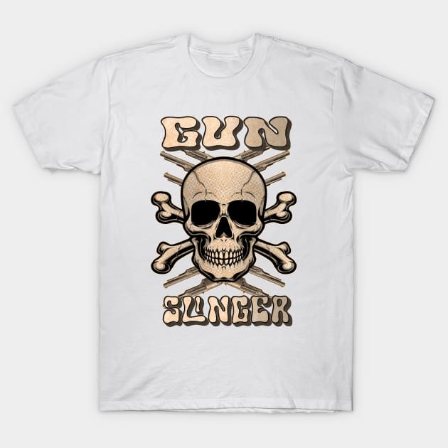 Vintage Gunslinger T-Shirt by Invad3rDiz